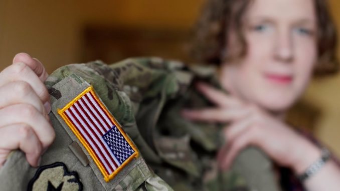 despite ban first transgender recruit signs up in the military